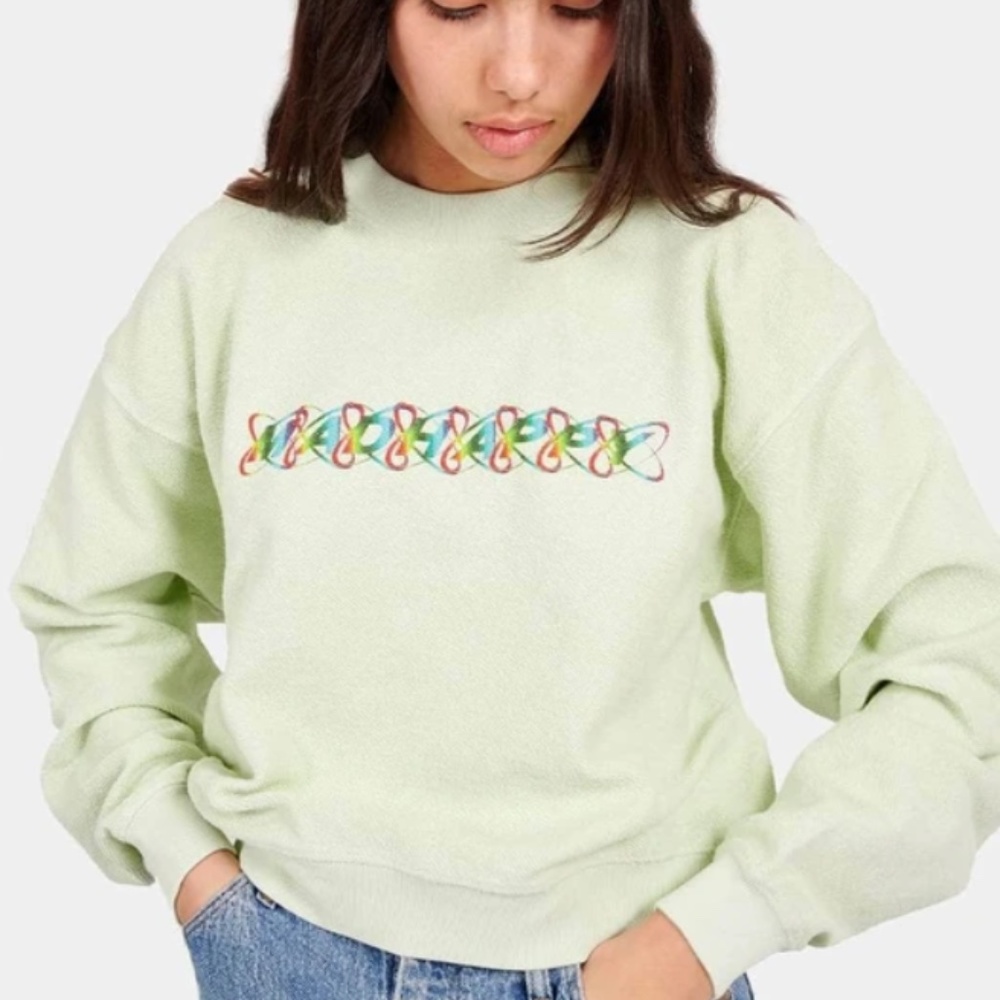 Madhappy Rainbow Eclipse Crop Crewneck Sweatshirt S